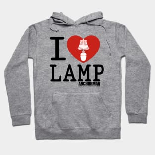 Anchorman I Heart Lamp Icon Hoodie